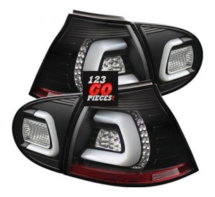 Paire de feux arrières LED BAR cristal noir Golf 5 2003-2008 - GO2214899
